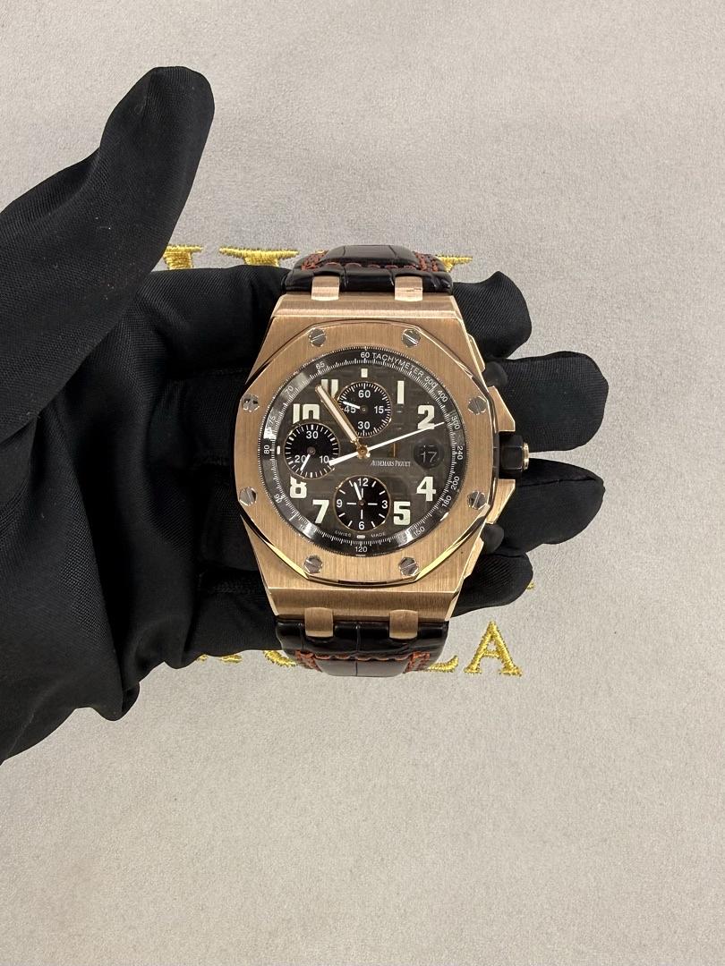 Audemars Piguet Royal Oak Offshore Chronograph 18K Rose Gold Ref. 26470OR.OO.A002CR.01  Case No. 0077