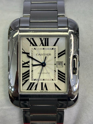 Cartier Tank Anglaise Stainless steel model Ref.3511