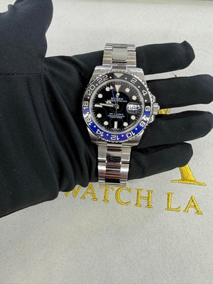 Rolex GMT-Master II “Batman” Black & Blue Bezel Black Dial (Ref. 116710BLNR)