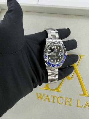 Rolex GMT-Master II “Batman” Black & Blue Bezel Black Dial (Ref. 116710BLNR)