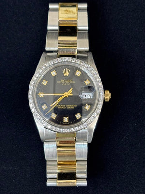 Rolex Date 34mm 2tone Oyster band Reference. 15000