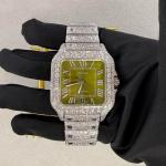 Cartier Santos Large "4073 Iced-Out"
