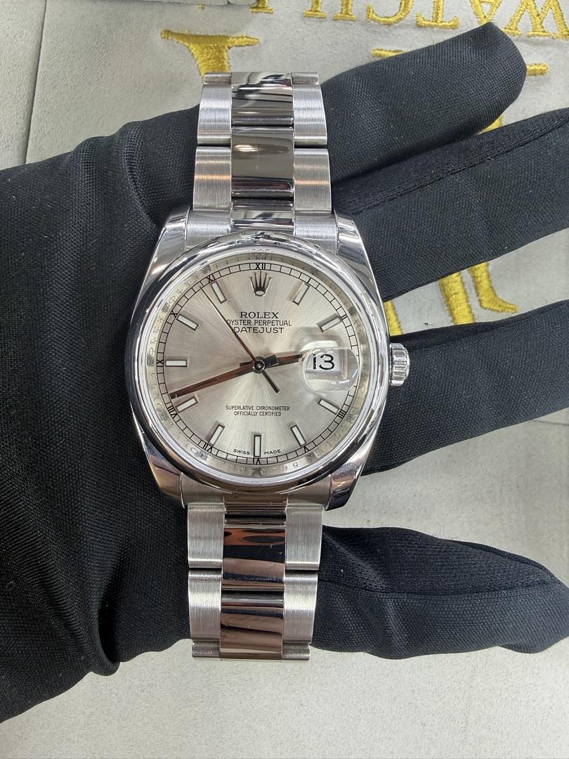 Rolex-_-Datejust-36-_-116200-_-Blue-Dial-_-36mm-_-2013-_-Automatic-_-Stainless-Steel-_-Papers-_-10500-101642147_1-1.jpg Rolex Datejust 36 - Image 1