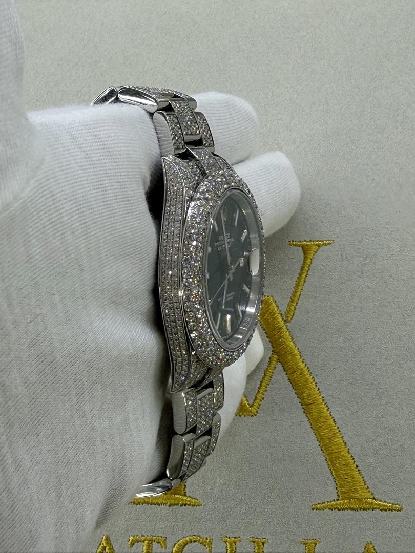 Rolex Datejust 41 "Blue Dial (Custom Diamond Set)" - Image 2
