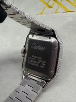 Cartier Santos Iced out Automatic Ref 4072 - Image 6