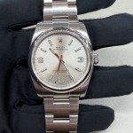 Rolex Oyster Perpetual 36mm Silver Arabic Dial