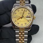 Rolex Datejust 36mm Two-Tone Yellow Gold & Stainless Steel Ref 116233