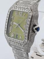 Cartier Santos Large "4073 Iced-Out" - Image 3