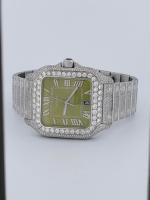 Cartier Santos Large "4073 Iced-Out" - Image 4