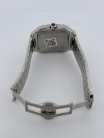 Cartier Santos Large Ice Out Diamonds SS - Image 6