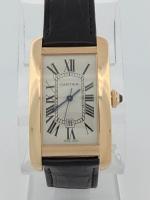 Cartier Tank Americane Large Yellow Gold Leather band Ref WGTA0041 2021-2024 PAPERS $14,900