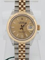 Rolex Datejust 28mm 2-Tone Champagne Dial Super Jubilee