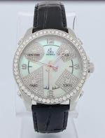 Jacob & Co Five Time Zone 42mm Pink Dial Diamonds Quartz