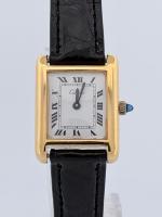 Cartier Must de Cartier Tank SM 20.5 x 28mm Vermeil 18K Yellow Gold Plated Case