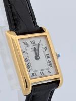 Cartier Must de Cartier Tank SM 20.5 x 28mm Vermeil 18K Yellow Gold Plated Case - Image 2
