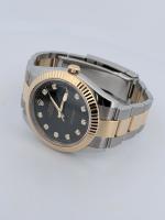 Rolex Datejust Black Diamond Dial 41mm Two-Tone Stainless Steel & Yellow Gold Fluted Bezel Oyster Band 2020-26 126333 Naked - Image 5