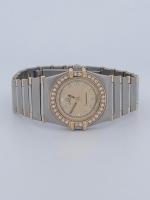 Omega Constellation Mini 22.5mm Diamond Bezel Quartz Two-Tone Stainless Steel & 18K Yellow Gold Naked - Image 5