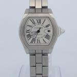 Cartier Roadster 3312 Silver Roman Dial 40mm Automatic Stainless Steel Date Bracelet Naked