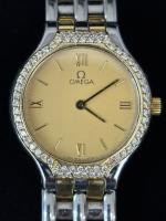 Omega De Ville Diamond Bezel Two-tone Yellow Gold Ladies - Image 2