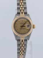 Rolex Datejust Linen Champagne dial 26mm Jubilee band Ref 69173 Non Quick 1986-1987 Naked