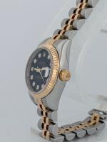 Rolex Datejust 26mm Two-Tone Steel & 18K Yellow Gold Black Diamond Dial - Image 3
