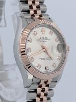 Rolex Datejust 31 278271 Silver Diamond Dial 31mm 2021-26 Automatic Fluted Bezel Stainless Steel & 18K Everose Gold Jubilee Bracelet Naked - Image 2