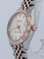 Rolex Datejust 31 278271 Silver Diamond Dial 31mm 2021-26 Automatic Fluted Bezel Stainless Steel & 18K Everose Gold Jubilee Bracelet Naked - Image 3