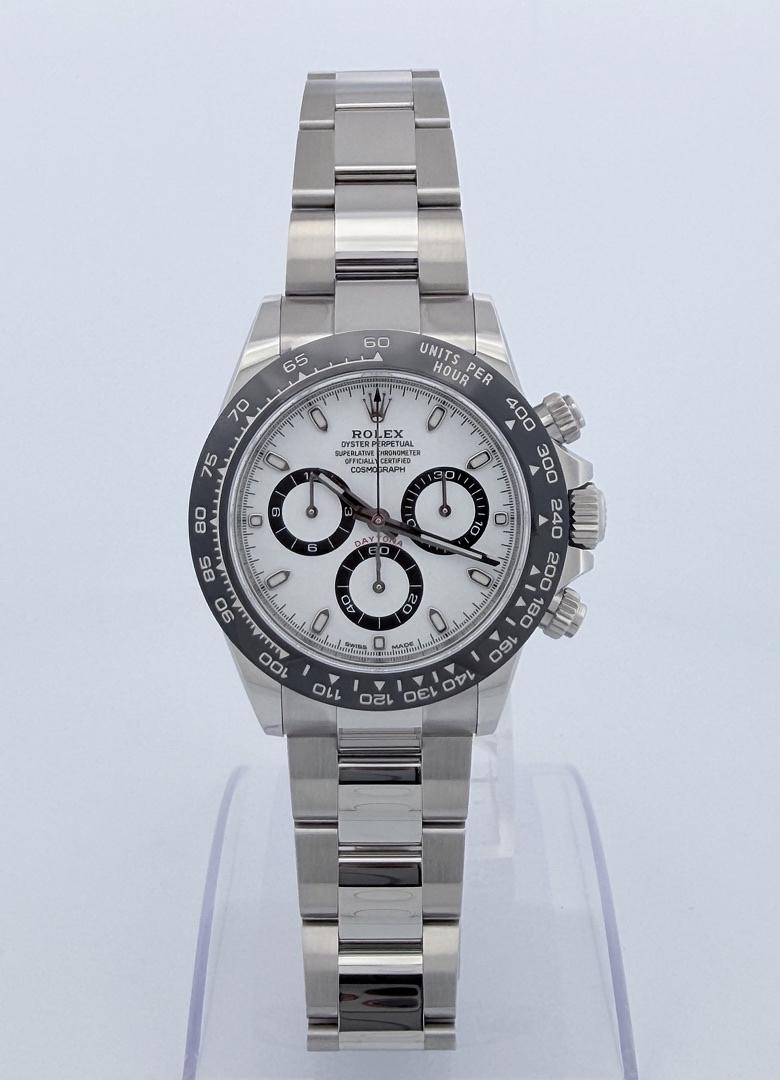Rolex Daytona Panda 116500LN White Dial 40mm 2022 Automatic Ceramic Bezel Oyster Bracelet (11 Links) Stainless Steel Papers