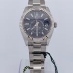 NEW ⭐️ Rolex Sky-Dweller 326934 42mm Blue Dial Oystersteel 2022 Fluted Bezel Oyster Bracelet Box & Papers