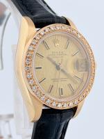 Rolex Datejust 69178 26mm Champagne Dial factory Diamond-Set Bezel Quick-Set 18K Yellow Gold President Bracelet 1995 Naked - Image 3