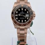 Rolex GMT-Master II “Root Beer” 126715CHNR 40mm Black Dial Black & Brown Cerachrom Bezel Automatic Oyster Bracelet 18K Everose Gold UnPolished 2024 Papers