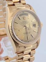 Rolex Day-Date President 18038 36mm Champagne Dial Yellow Gold Automatic Single Quickset President Bracelet Fluted Bezel 1985 Naked - Image 2