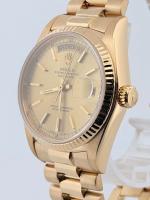 Rolex Day-Date President 18038 36mm Champagne Dial Yellow Gold Automatic Single Quickset President Bracelet Fluted Bezel 1985 Naked - Image 3