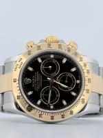 Rolex Daytona 116523 40mm Two-Tone Stainless Steel & 18K Yellow Gold Black Dial Automatic Oyster Bracelet 2016 Papers - Image 5