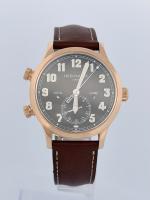 Patek Philippe Calatrava Pilot Travel Time 5524R-001 42mm 18K Rose Gold Brown Dial Automatic Brown Leather Strap 2023 papers