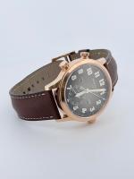 Patek Philippe Calatrava Pilot Travel Time 5524R-001 42mm 18K Rose Gold Brown Dial Automatic Brown Leather Strap 2023 papers - Image 4